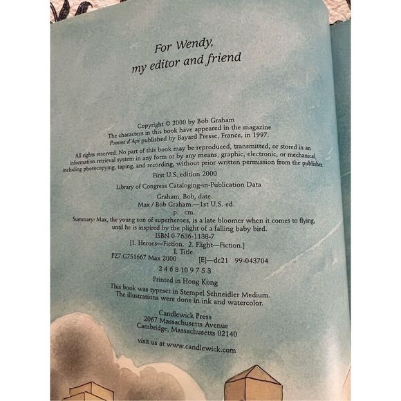 MAX By Bob Graham Autographed Edition from Chinaberry- Hardcover 2000 - Picture 5 of 9